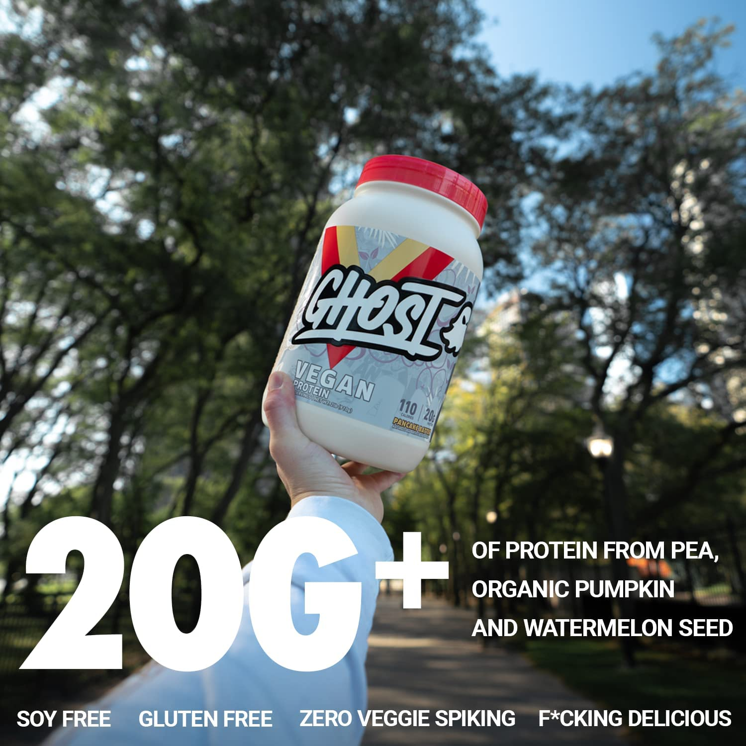 Ghost Pancake Batter Vegan Protein Powder 989 G image number 2