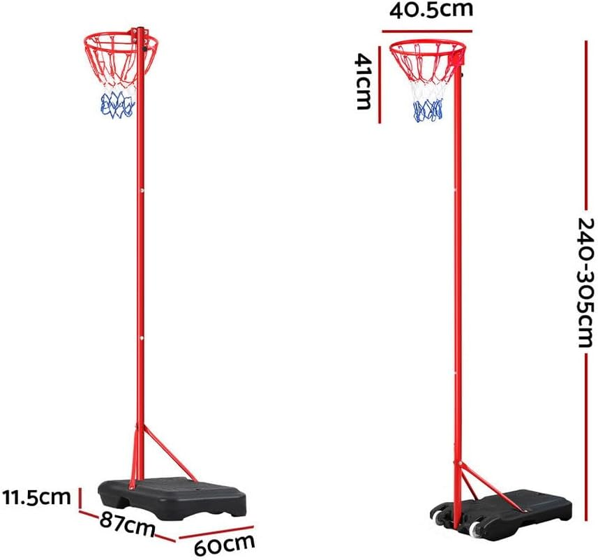 Everfit 3.05M Basketball Hoop Portable Stand System Net Ring Height Adjustable image number 4