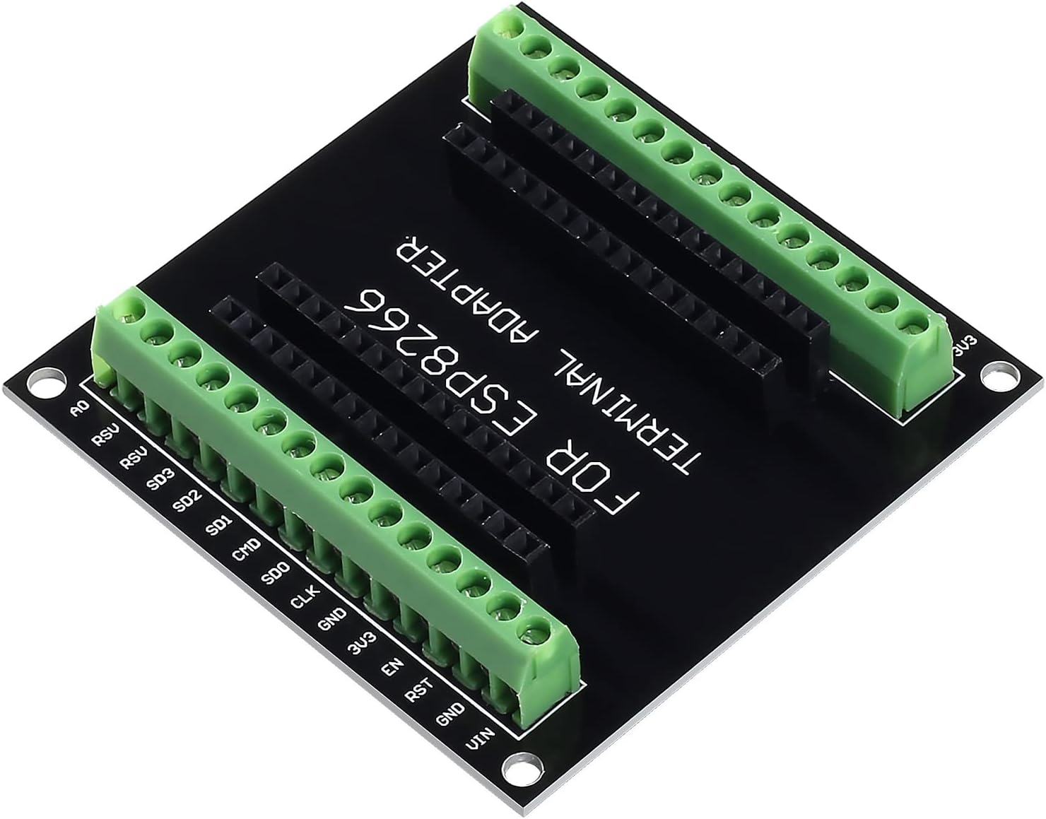 5Pcs ESP8266 Breakout Board GPIO 1 into 2 Terminal Screw Board Compatible with ESP8266 ESP-12E Block PCB Microcontroller Development Board - 4Pcs image number 2