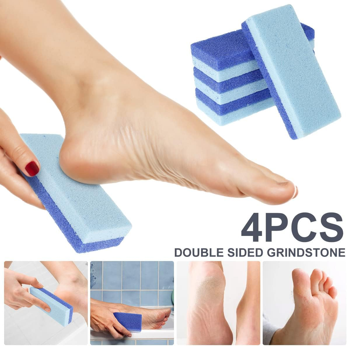 Pumice Stone for Feet,Exfoliator Block Feet Hard Skin Callus Remover Scrubber Pedicure Foot Clean Tool. image number 5