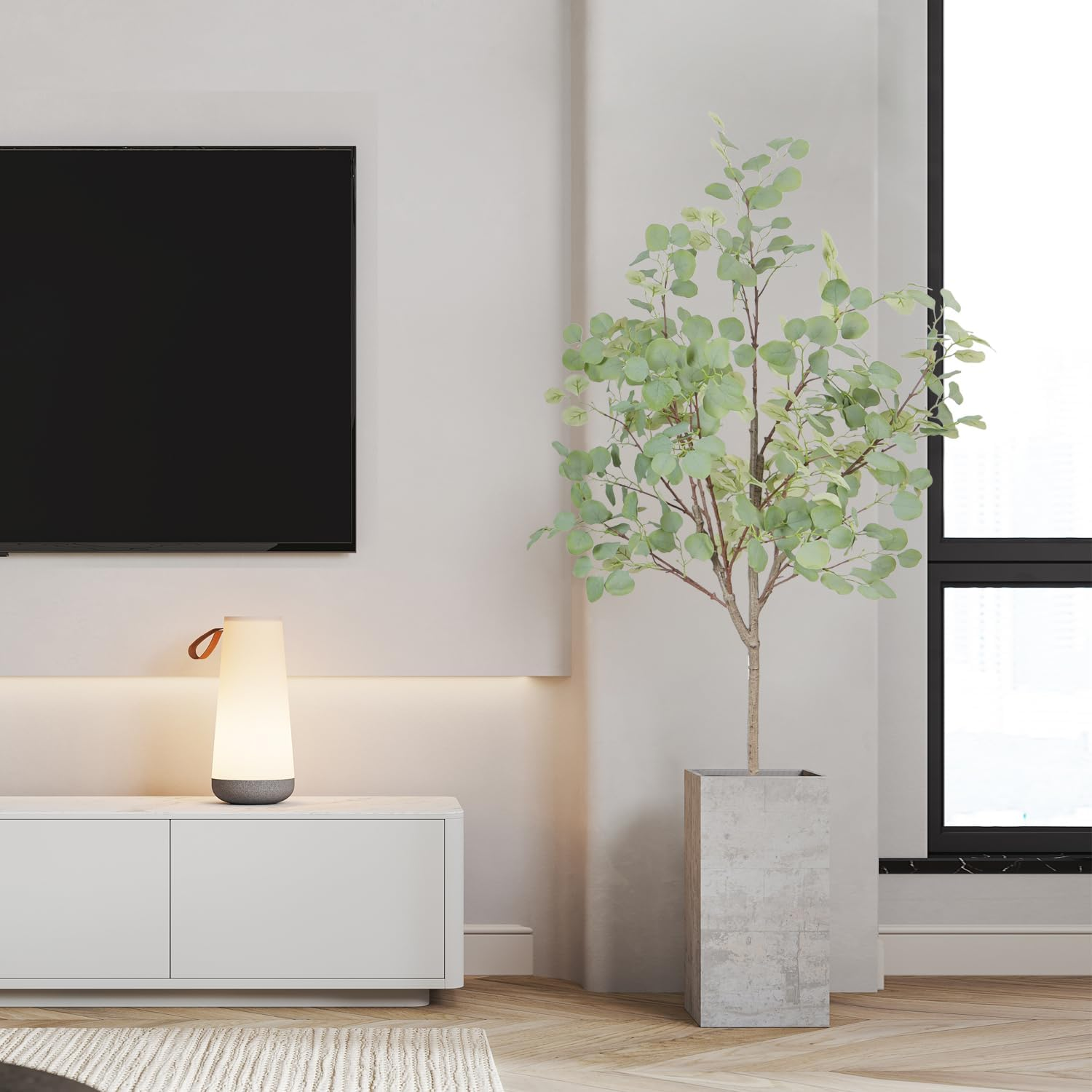 Artigreen Artificial Olive Tree,5Ft/150Cm Tall Nearly Natural Fake Plant Faux Olive Plants，Fake Topiary Silk Tree with Wood Branches and Fruits for Home Office Decor Indoor,Housewarming Gift image number 2