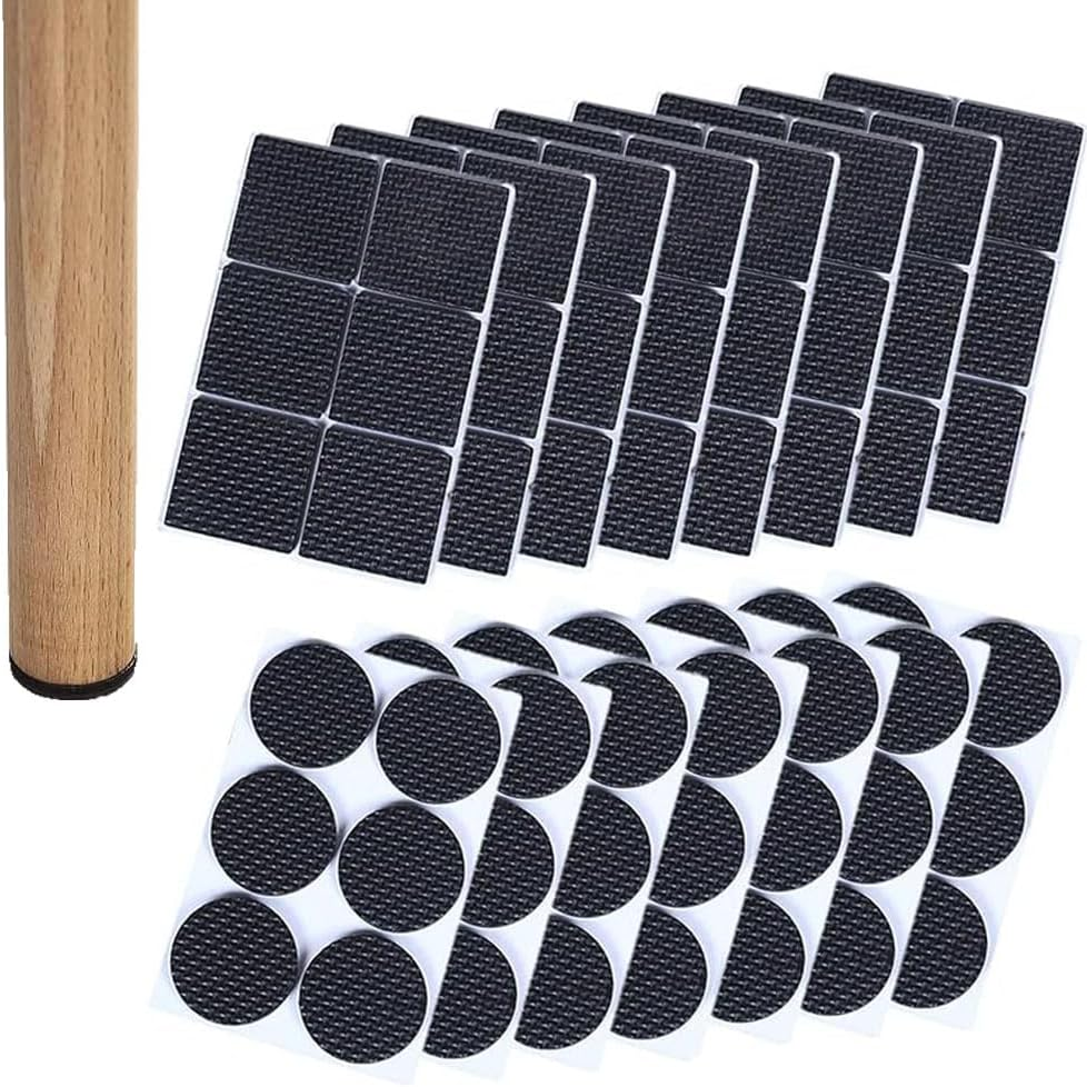 48 PCS Non Slip Furniture Pads Self Adhesive Rubber Floor Protectors Furniture Grippers Chair Leg Pads Self Adhesive Furniture Pads Rubber Chair Feet anti Scratches Furniture Pads for Floor image number 4