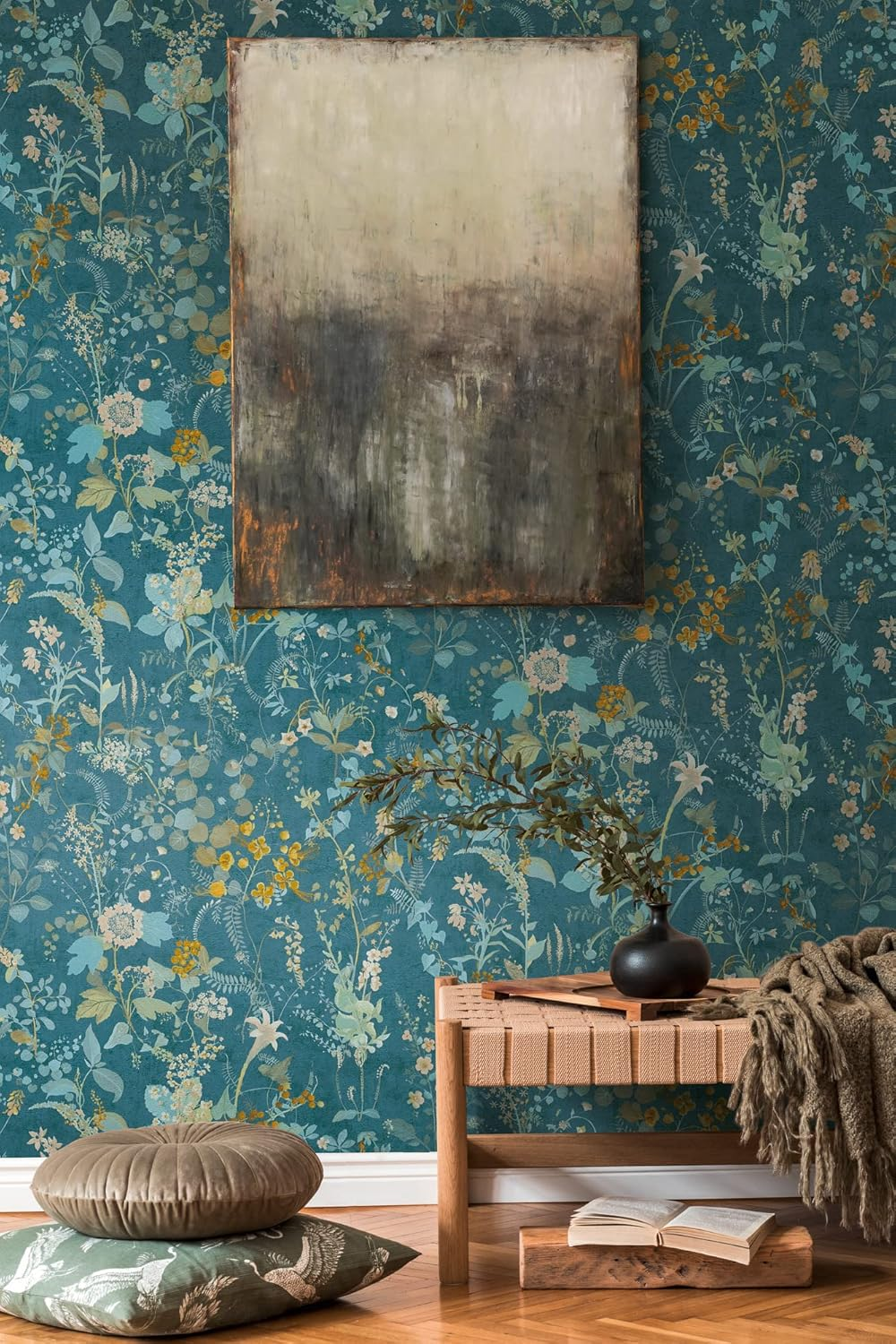 A.S. Cr&eacute;ation the Bos 388253 Non-Woven Wallpaper Petrol Blue Jungle Wallpaper 10.05 M X 0.53 M Made in Germany image number 6