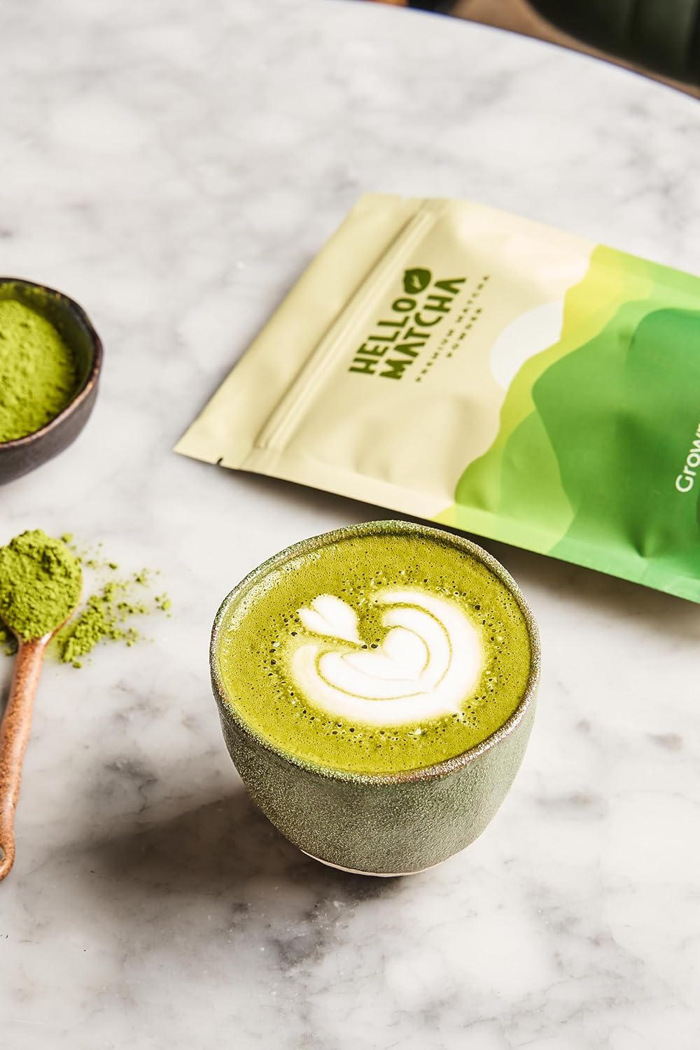 Hello Matcha, Premium Matcha Powder from Uji, Kyoto - 50G - 100% Authentic Japanese Matcha Experience - Perfect for Matcha Lattes, Baking or Smoothies image number 2