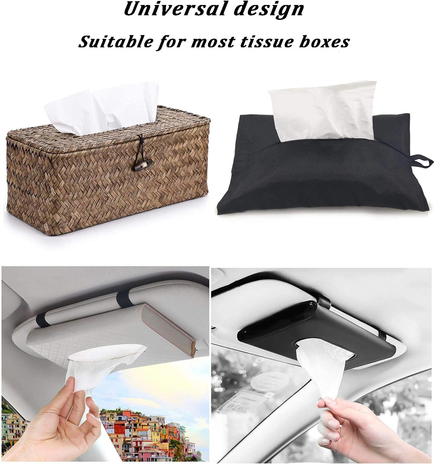 Car Tissue Refill, Disposable Facial Tissues, Disposable Face Towel, Facial Tissues Travel Size Pack for Car or Purse, 12 Packets, 360 Sheets, Soft and Comfortable image number 6