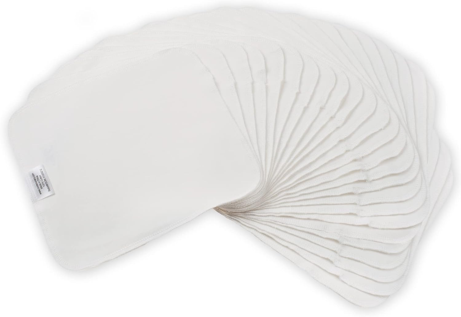 Reusable Baby Wipes, Washable Cloth Baby Wipes, 25 Sheets in a Pack of Cloth Wipes for Baby, 100% Cotton Reusable Wipes by Nora'S Nursery