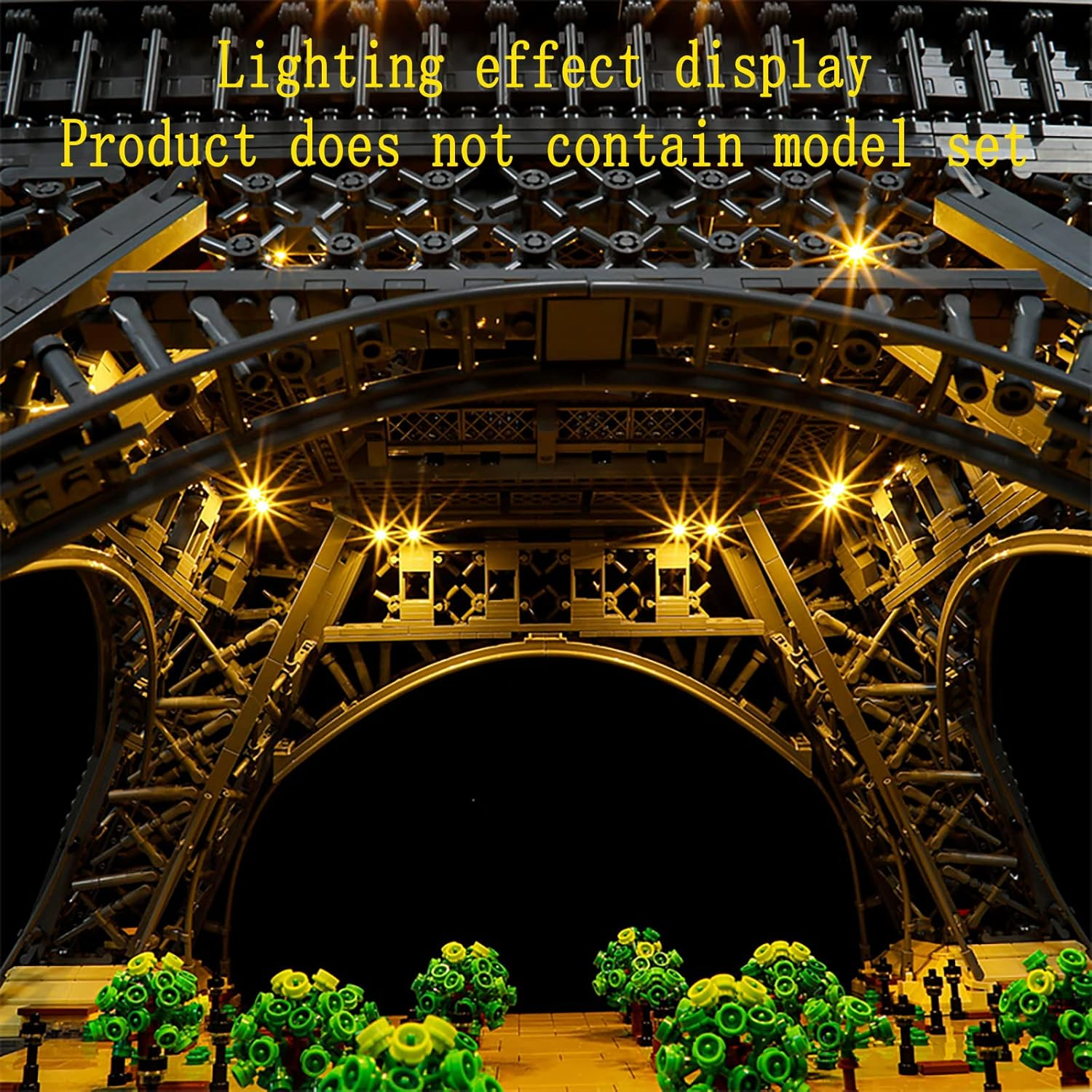 GEAMENT LED Light Compatible with  Eiffel Tower - Lighting Set for Icons 10307 (Model Not Included)