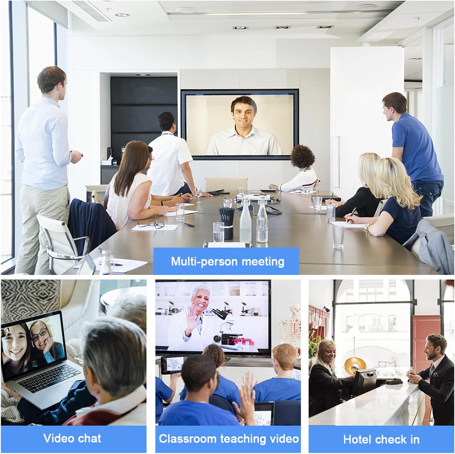 HD 1080P Webcam Built in Microphone Desktop Computer Laptop USB Web Camera for Streaming,Video Calling Recording,Chatting Webinars Gaming Distance Learning image number 2