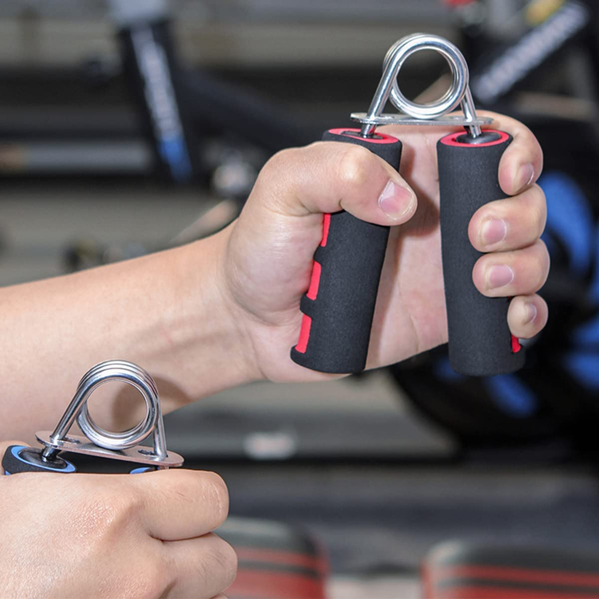 2 Pack Handle Holder, Finger Clamp, Hand Soft Foam Manual Exerciser - Rapid Increase of Wrist, Forearm and Finger Strength Exercise Equipment image number 2