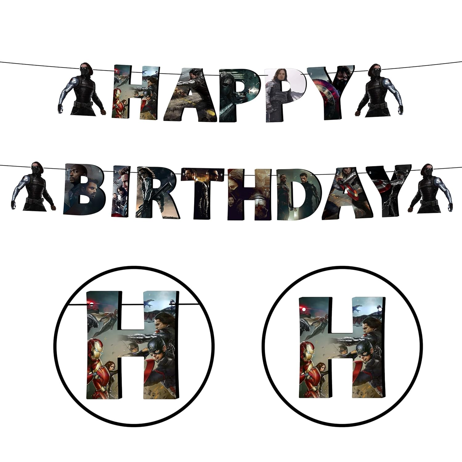 Wntr Slder Birthday Banner &ndash; Striking Party Decoration for Heroic Celebrations image number 2
