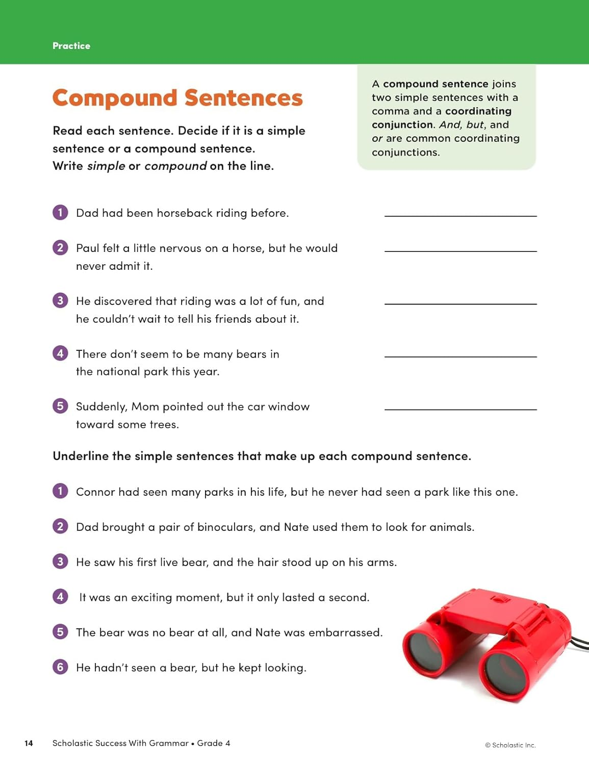 Scholastic Success with Grammar Grade 4 Workbook image number 2