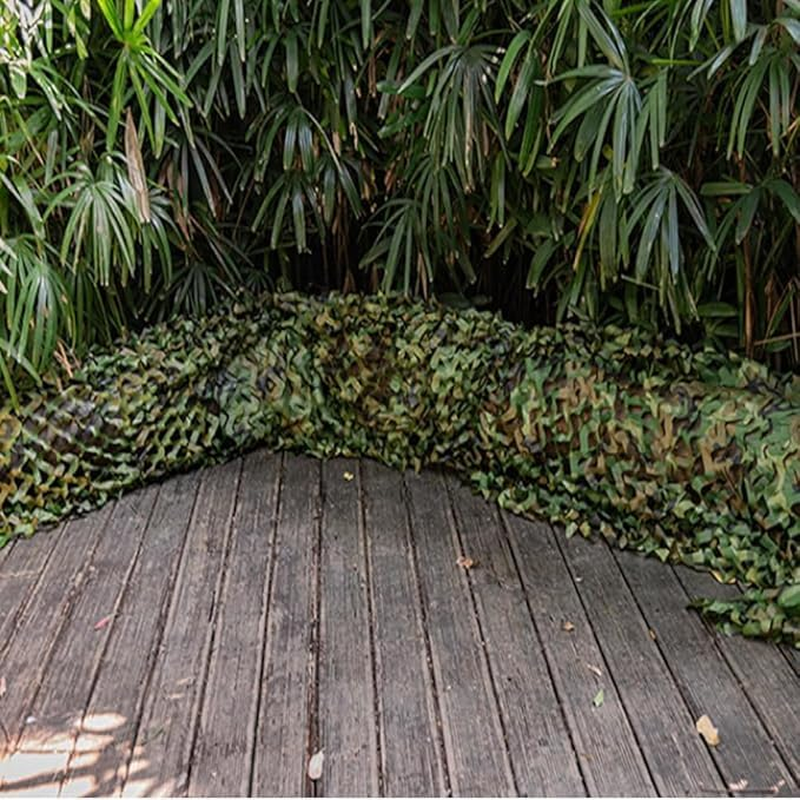 FUNNTY Camo Netting Camouflage Netting 1.5X4M,Bulk Roll Mesh Netting Camouflage Net for Hunting Decoration Sunshade,Farm Factory Shelter Car Concealment image number 4