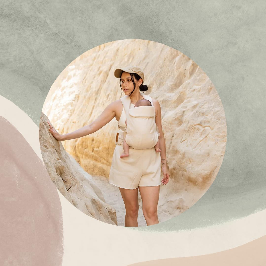 Wildbird - Aerial Carrier - 7 to 45 Lbs - for Moms, Dads & Caregivers - 100% Natural European Linen Fibers - Versatile & Adjustable - Small Size - Sparrow Fabric image number 5