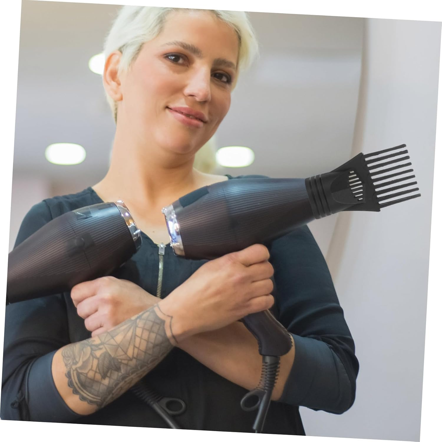 SAFIGLE 2Pcs Hair Dryer Diffuser Comb Nozzle Combs for Blow Dryer for Blow Drying image number 3