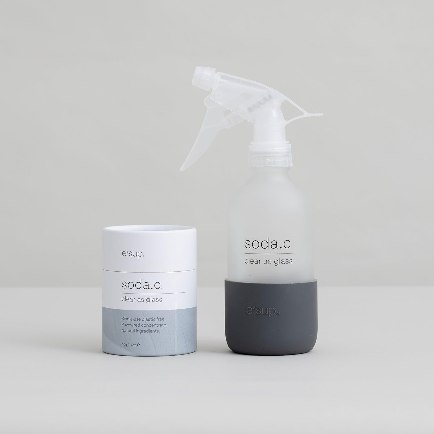 Soda.C Clear as Glass Shiny Surface - Natural Cleaner with 16 Refills Cleaning Powder + Cloth image number 3