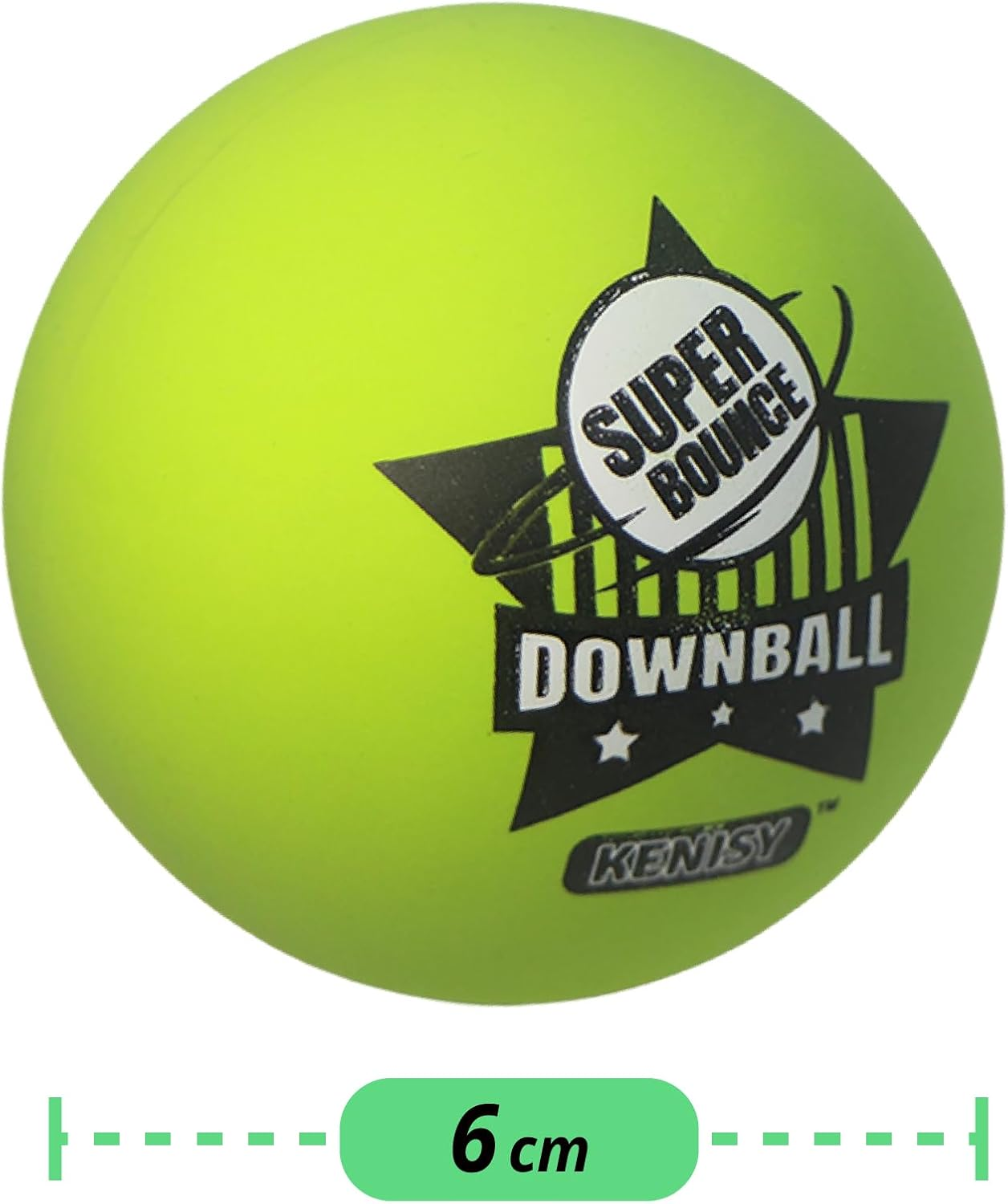 [8Pcs Pack Set] Kenisy down Ball | Australian Handball | Kid Bouncy Balls 60Mm Mixed Color Party Game Bag Filler for Children | Downball with Printing image number 2