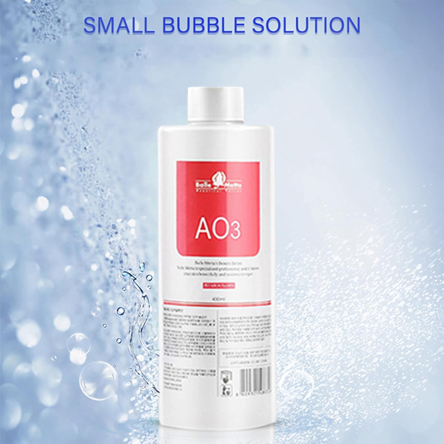AS1 SA2 AO3 Aqua Peeling Solution for SPA Salon, Small Bubble Aqua Peeling Solution Serums for Facial Cleansing, Facial Machine Solution for Cleaning Face(400Ml X 3 Bottles)