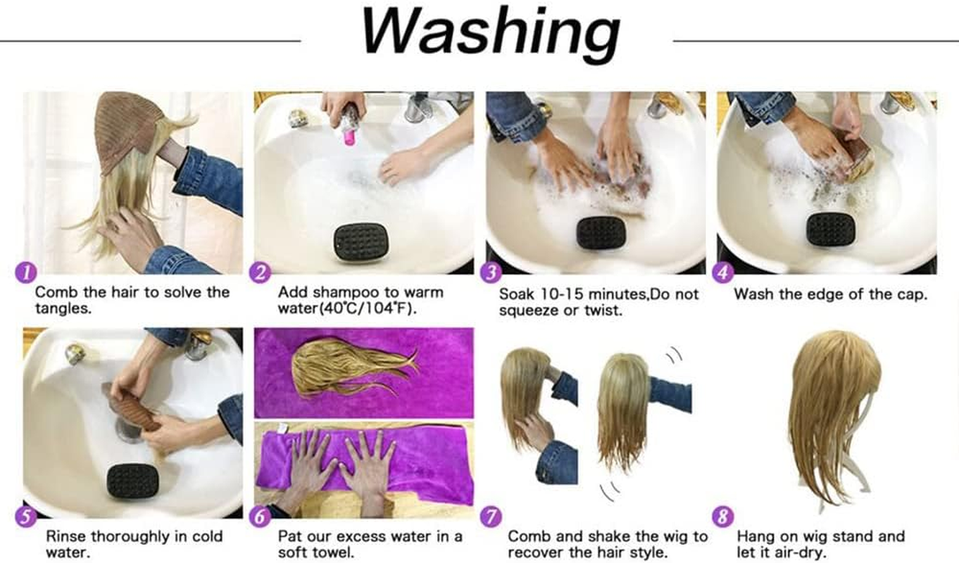 Long Natural Wave Wavy Blonde Synthetic Wigs for Women, Heat Resistant Fibre, Natural Looking with Middle Part image number 1