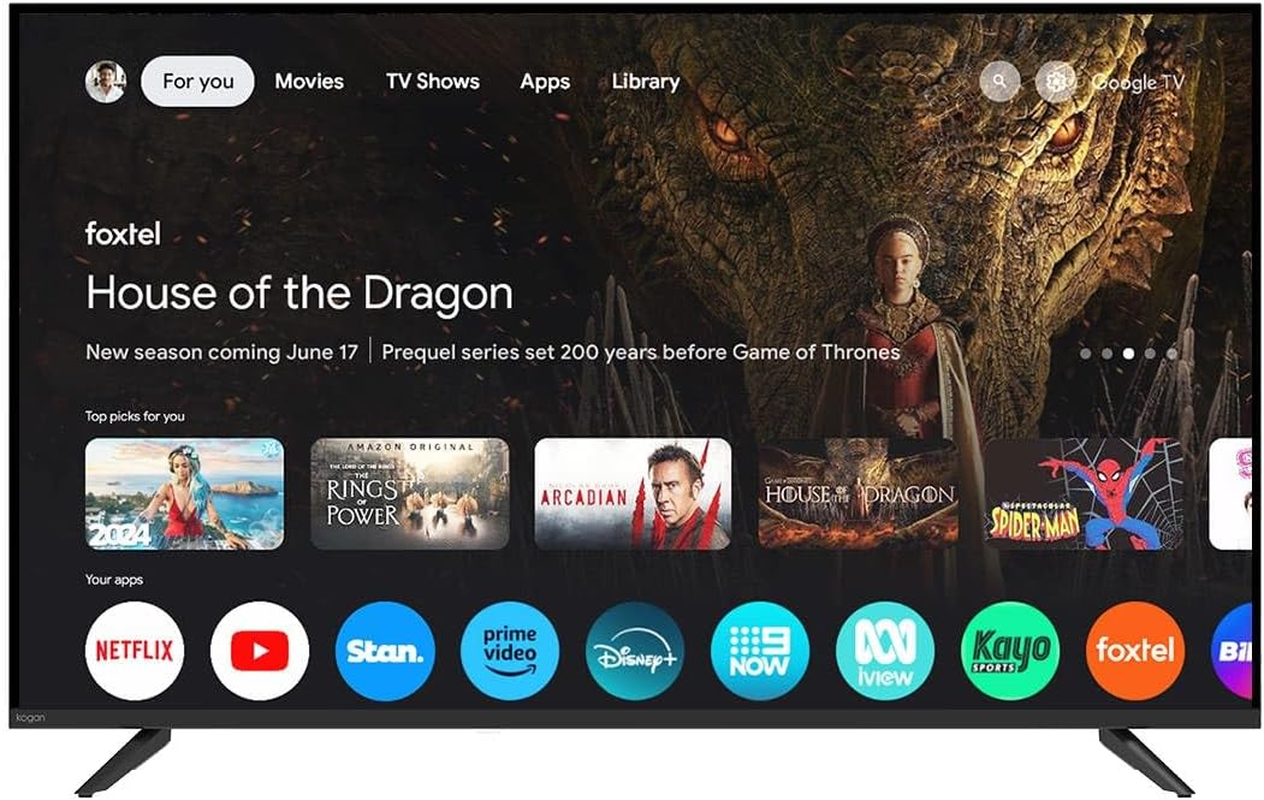 Kogan 43" LED Full HD Smart AI Google TV - F98V - KALED43F98VA - 43 Inch image number 1