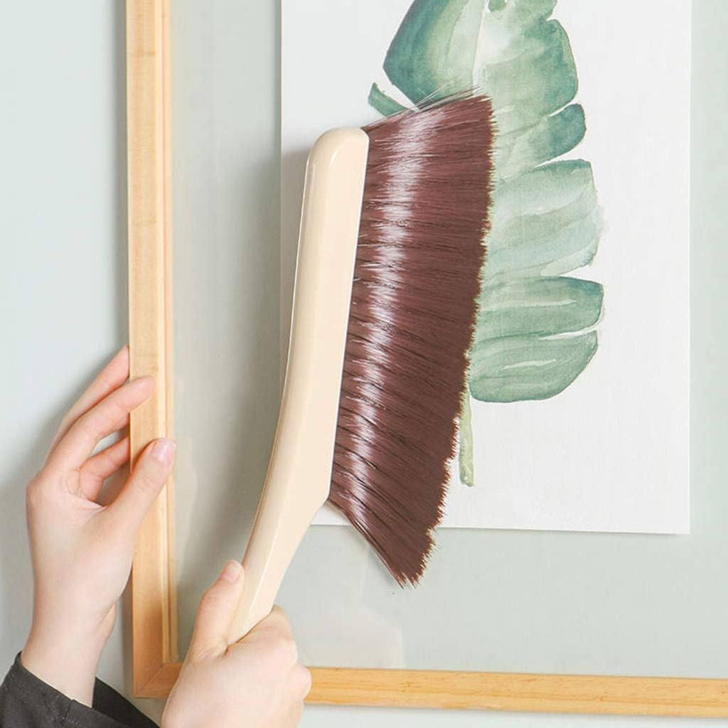 Cleaning Brush,Hand Brushes,Brush with Handle,Grout Tile Brush,Bed Brush Household Bedroom Cleaning Broom Broom Sofa Carpet Soft Fur Long Handle Plastic Dust Brush image number 5