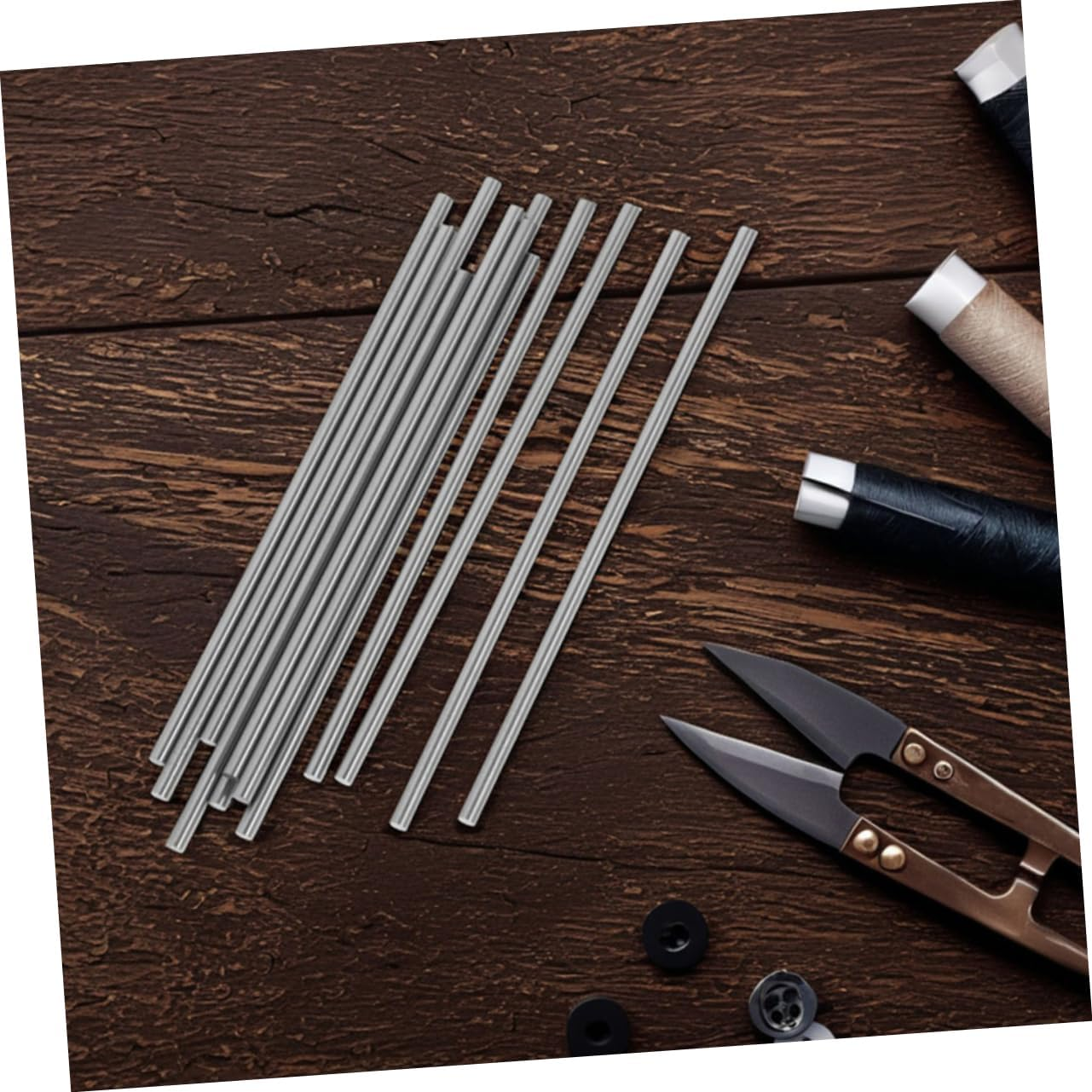 STOBOK 20Pcs Stainless Steel Pins Crochet Blocking Board Blocking Pins for Crocheting Knitting Supplies Accessories image number 2