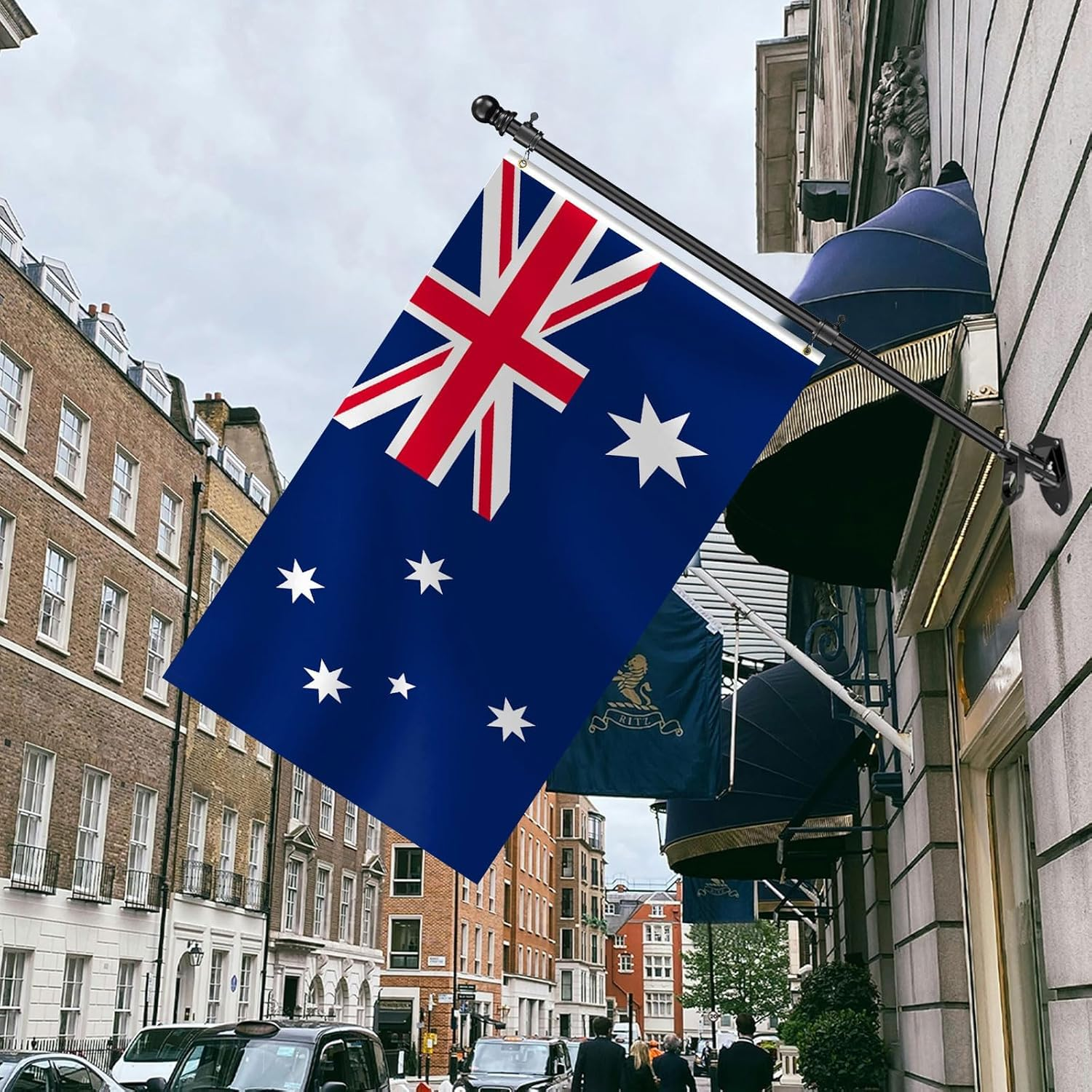 Australian National Flag 90X180Cm - Large Aussie Flag for Australia Day, Heavy Duty Outdoor/Indoor Use, Durable Fade-Resistant Polyester, Flag Only (Pole Not Included) image number 4