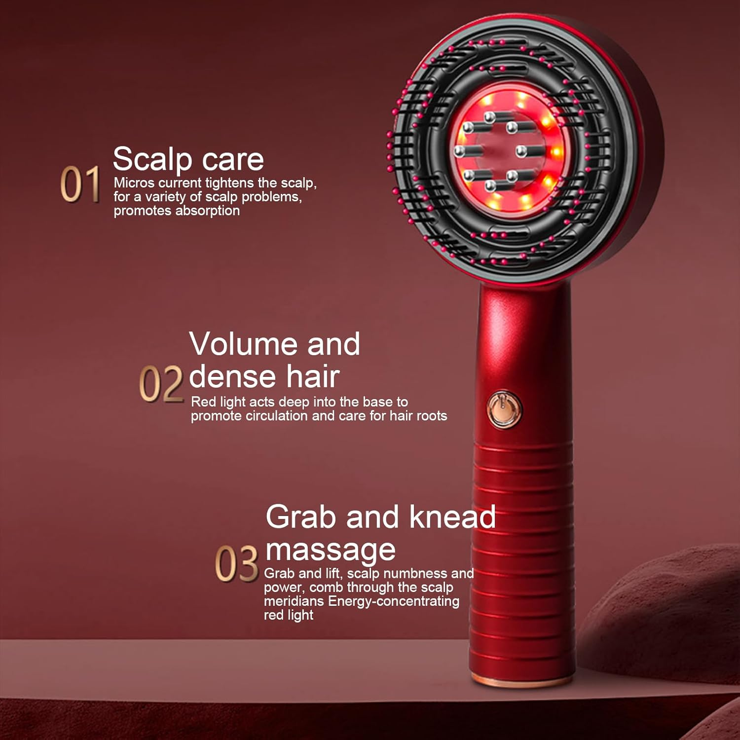 Arrovarp Oil Applicator for Scalp, Scalp Massager for Hair Growth, Comb Vibrating Waterproof Rechargeable Brush for Personal Care Beauty Home Travel Women Men image number 6