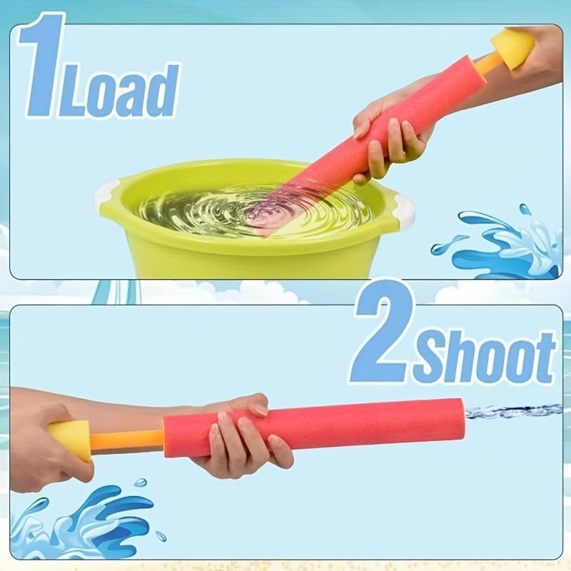 Kids & Adults Water Blasters, Powerful Range Water Guns - Shoots up to 12 Metres, Summer Outdoor Pool Play, Perfect for Aussie Beach Fun, Suitable for Ages 4-10 Boys and Girls (6 Pack) image number 2