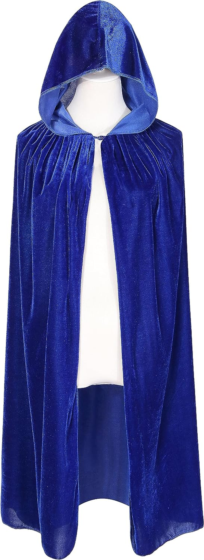 BIGXIAN Kids Hooded Velvet Cloak Halloween Christmas Fancy Cape for Kids