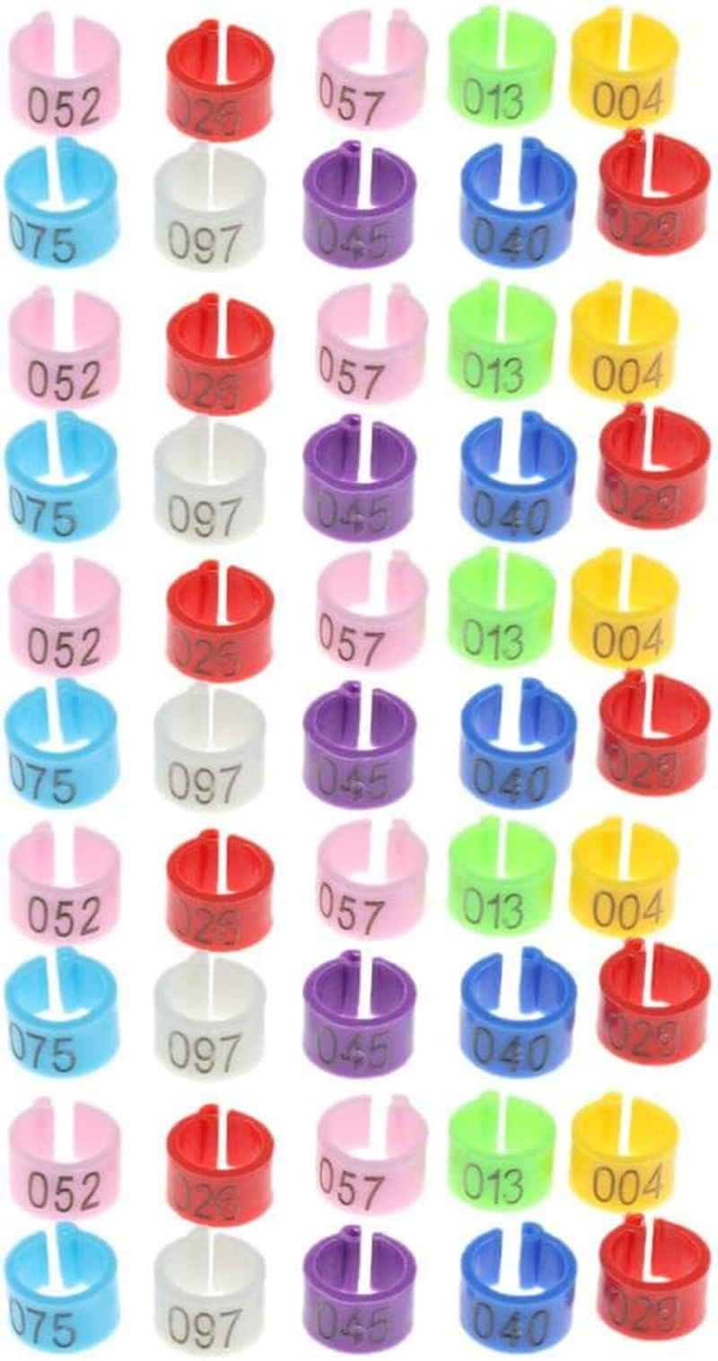 Fenteer 50 Pcs Parrot Bands, Parrot Electronic Foot Bands Tag Training S image number 2