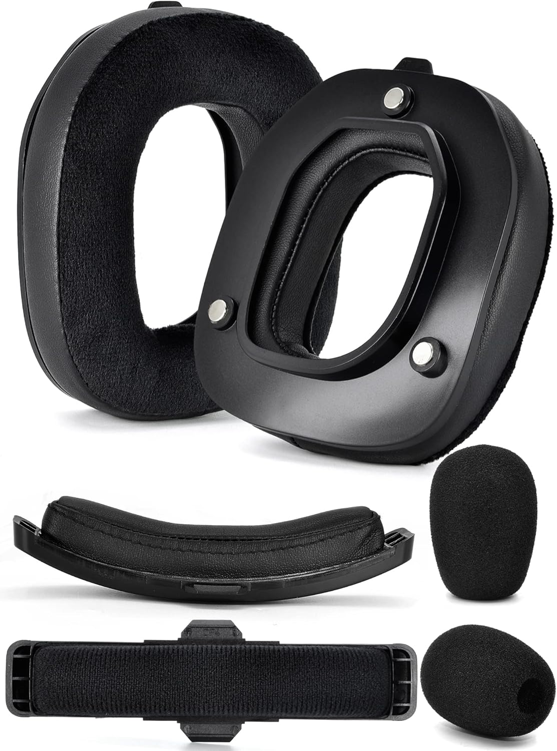 A50 Gen 4 Mod Kit - Defean Replacement Earpads and Headband Compatible with Astro A50 Gen 4 Headset,Ear Cushions, Upgrade High-Density Noise Cancelling Foam, Added Thickness (Black Breathable Fabric)