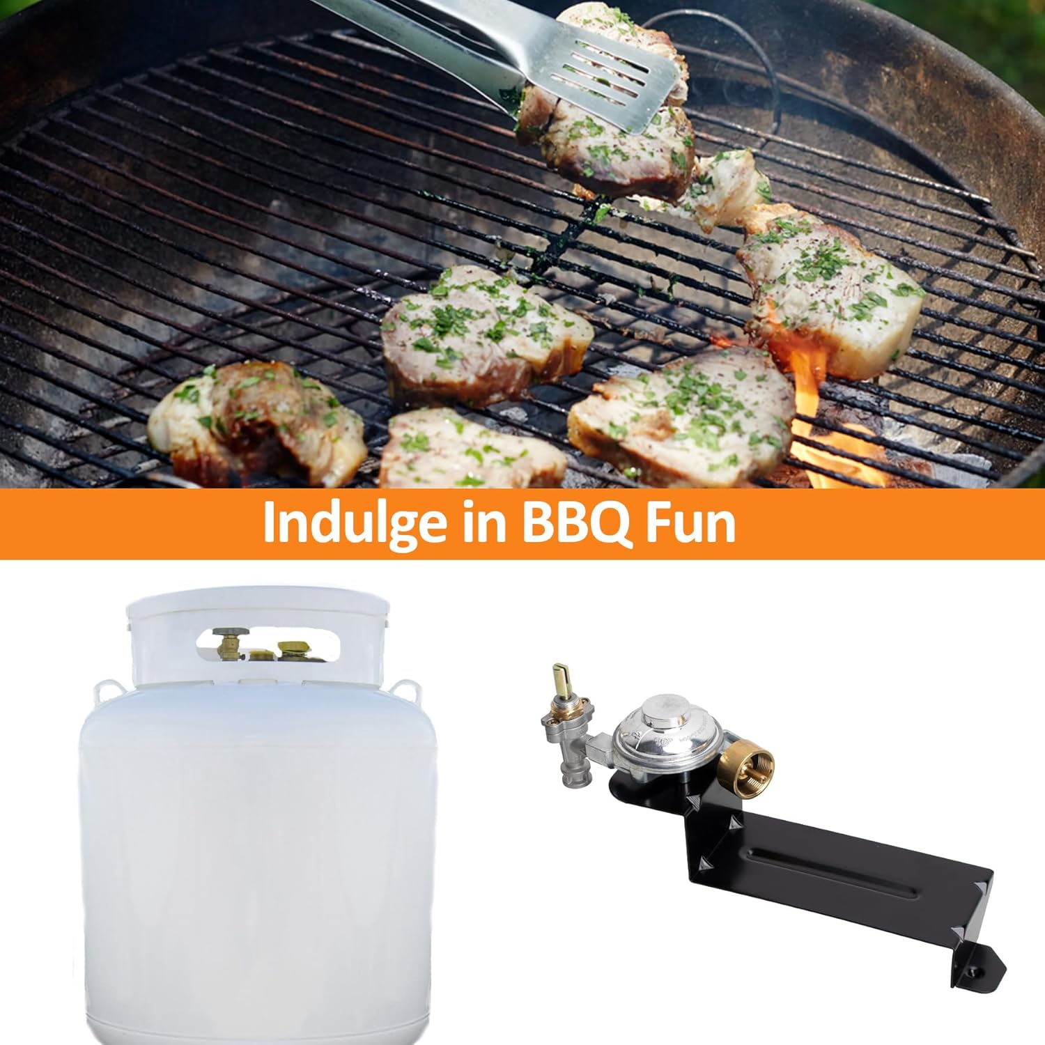 64865 Grill Valve Regulator for Weber Q2000 Q2200 Series Gas Grills, Regulator Compatible with Weber54060001, 396002, 566001, 566002 Grill Models, Replacement for Weber 64865 Gas Regulator image number 5