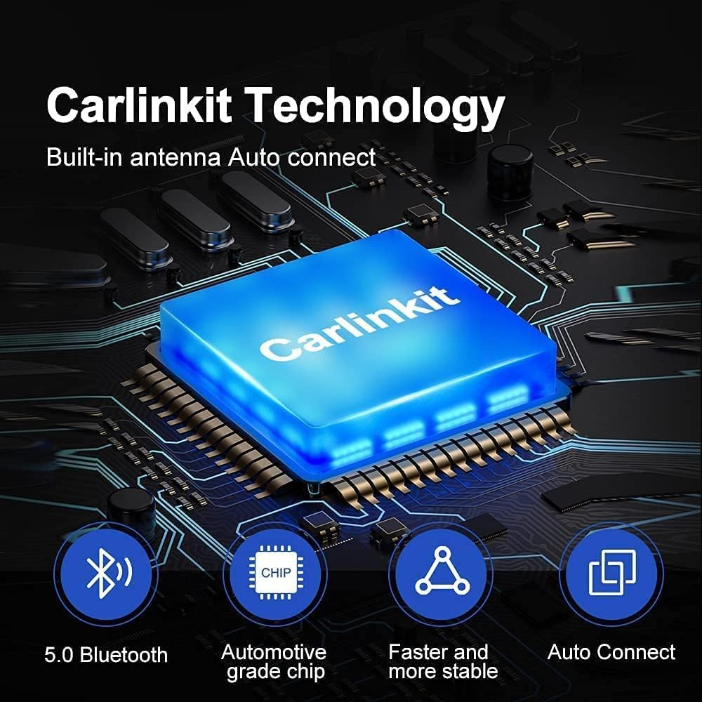 Carplay Mini 3.0 Wireless Carplay Adapter Bluetooth Kit for Factory Wired Apple Carplay Cars for Cars from 2017 Compatible with Iphone Only USB Type-A and Type-C Cables Included image number 2