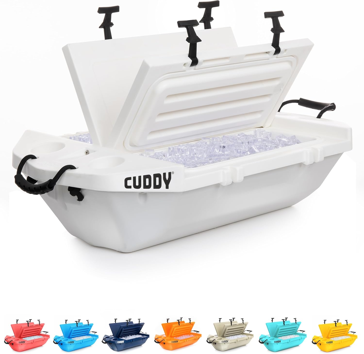 Cuddy Floating Cooler and Dry Storage Vessel for Land & Water &ndash; 40QT&ndash; Great for River, Beach, Kayak, Pool, & Lake - Multiple Color Options