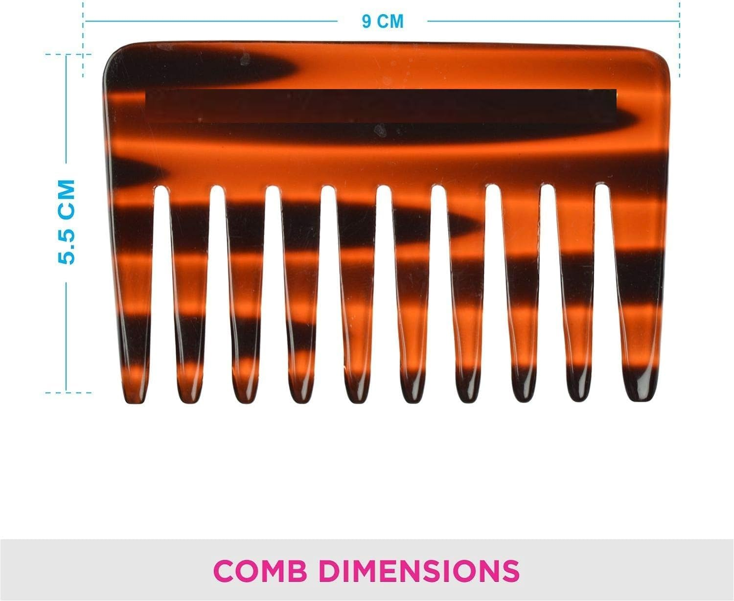 Shampoo Hair Combhandmade for Men and Women, (Multi Colours) image number 2