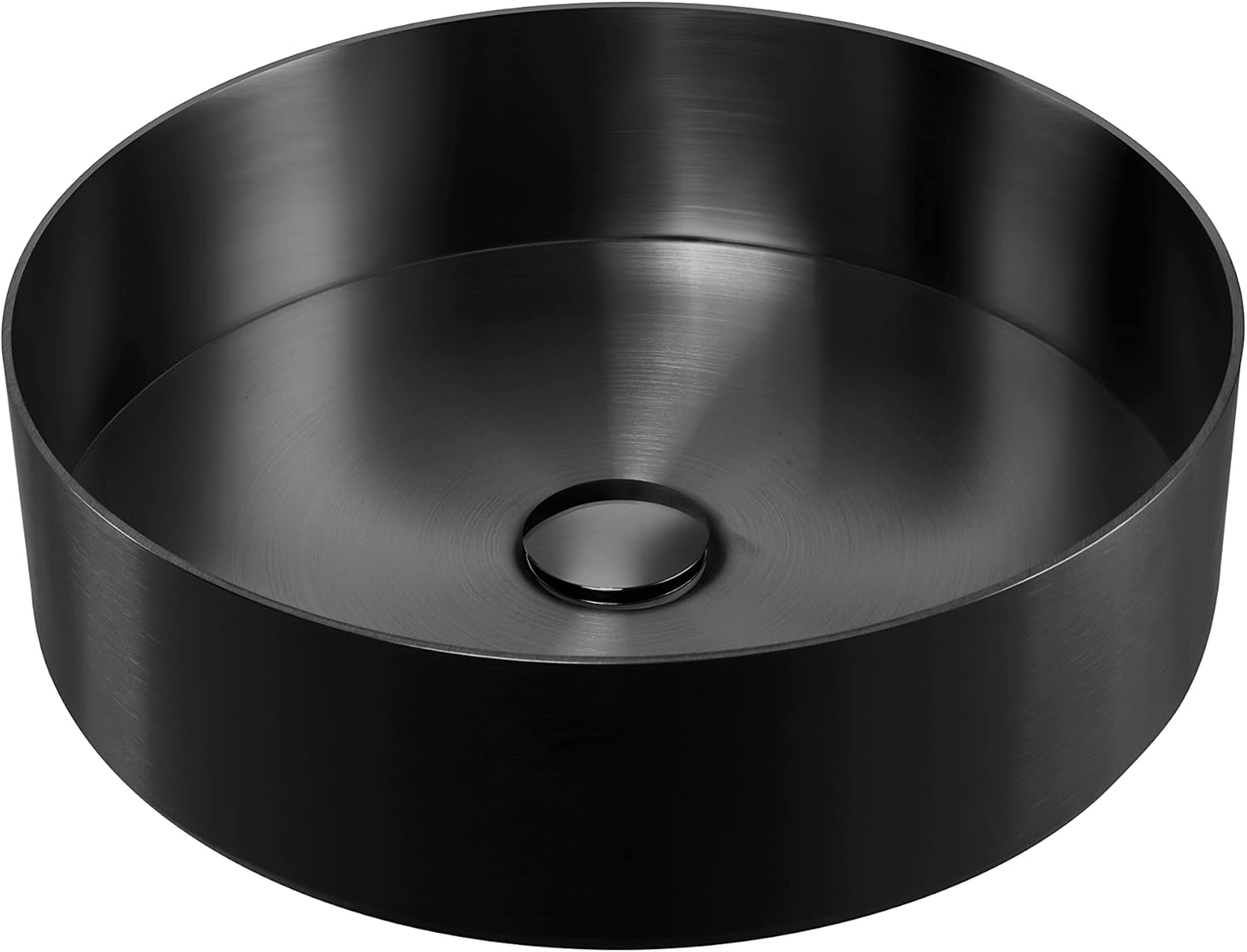 Oliveri Milan Stainless Steel Basin, Round, Black