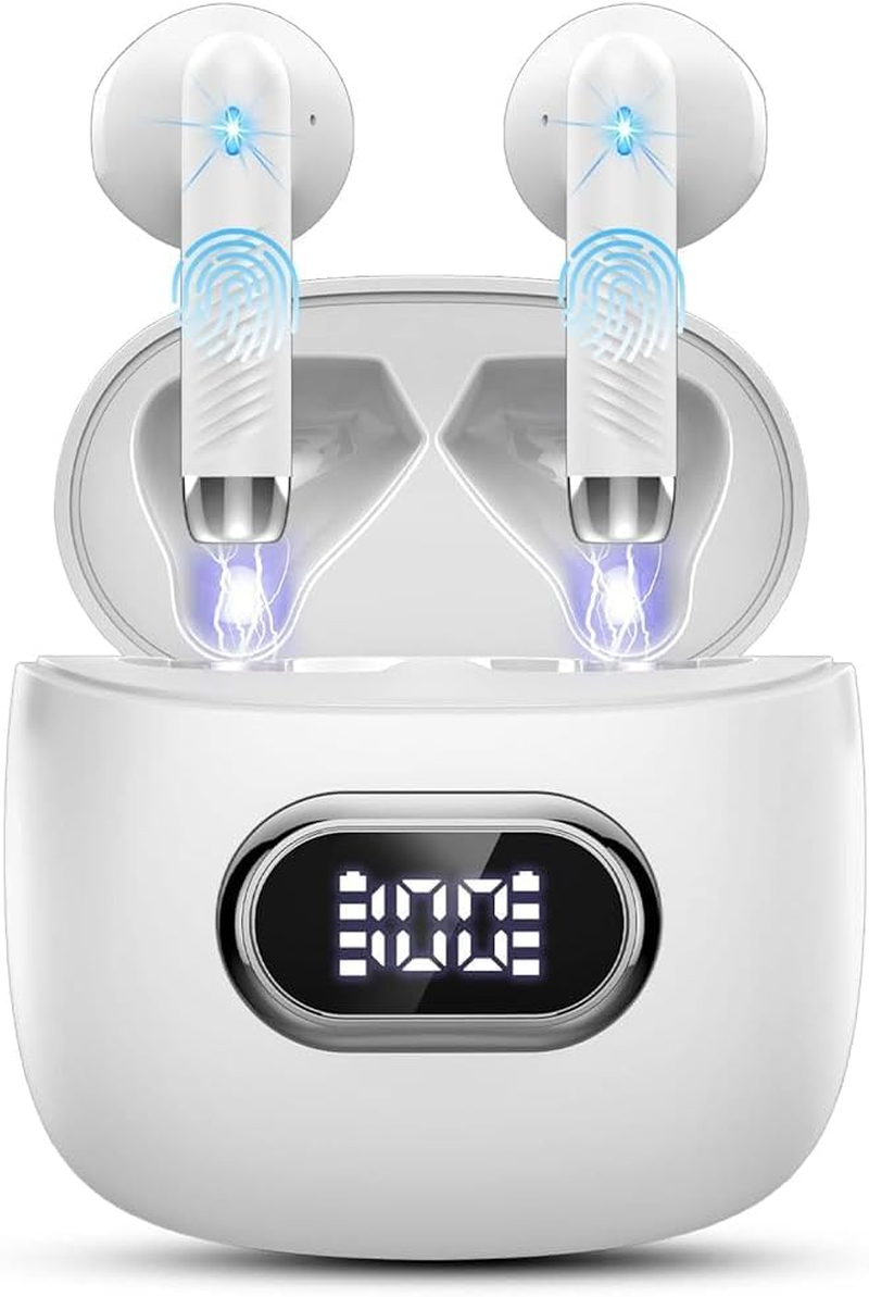 Drsaec Bluetooth 5.4 Headphones, In-Ear Headphones Wireless Bluetooth LT86