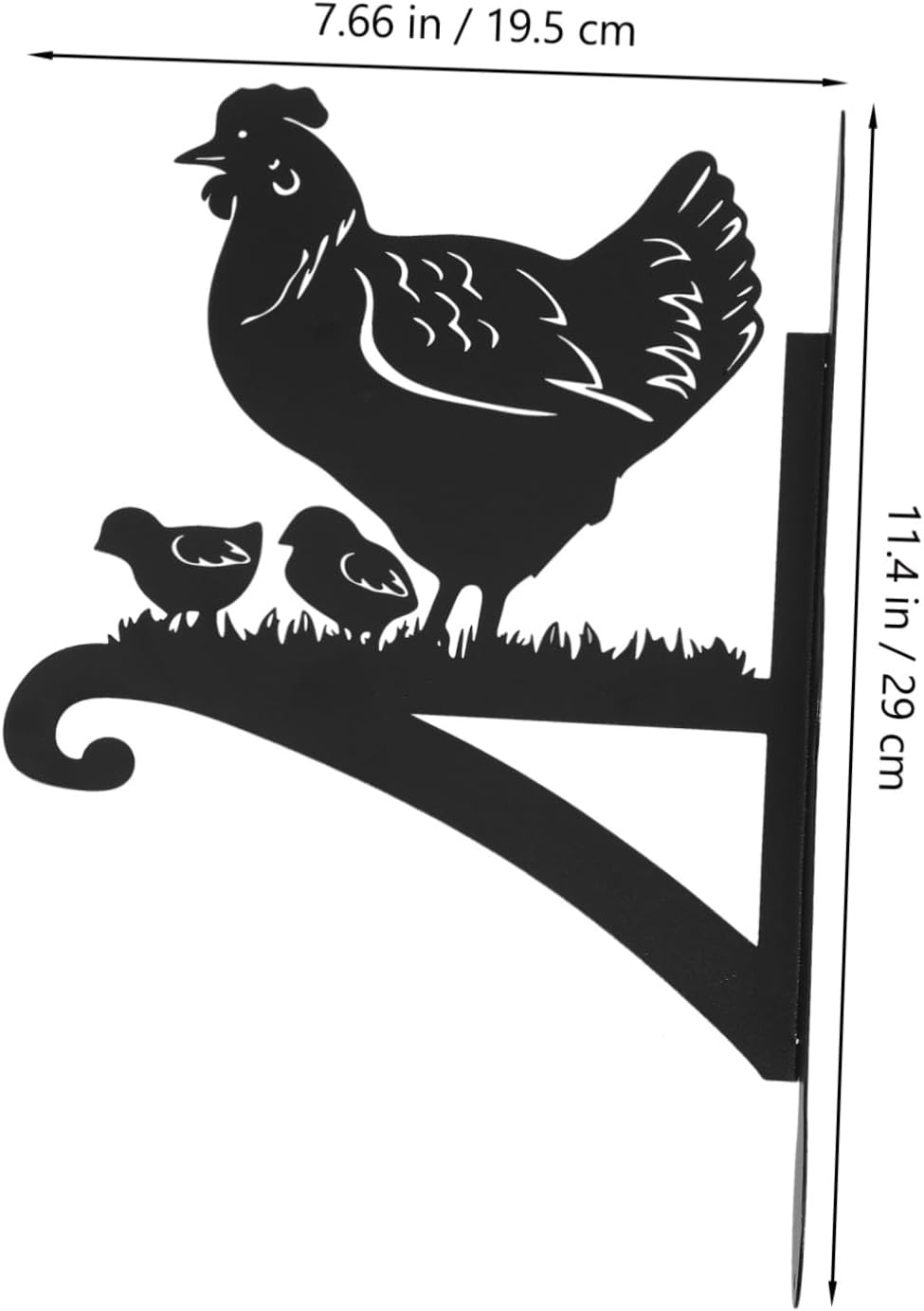 HANABASS Elegant Chicken Design Plant Hanger Outdoor Decor Garden Hook Lantern Support Bonsai image number 2