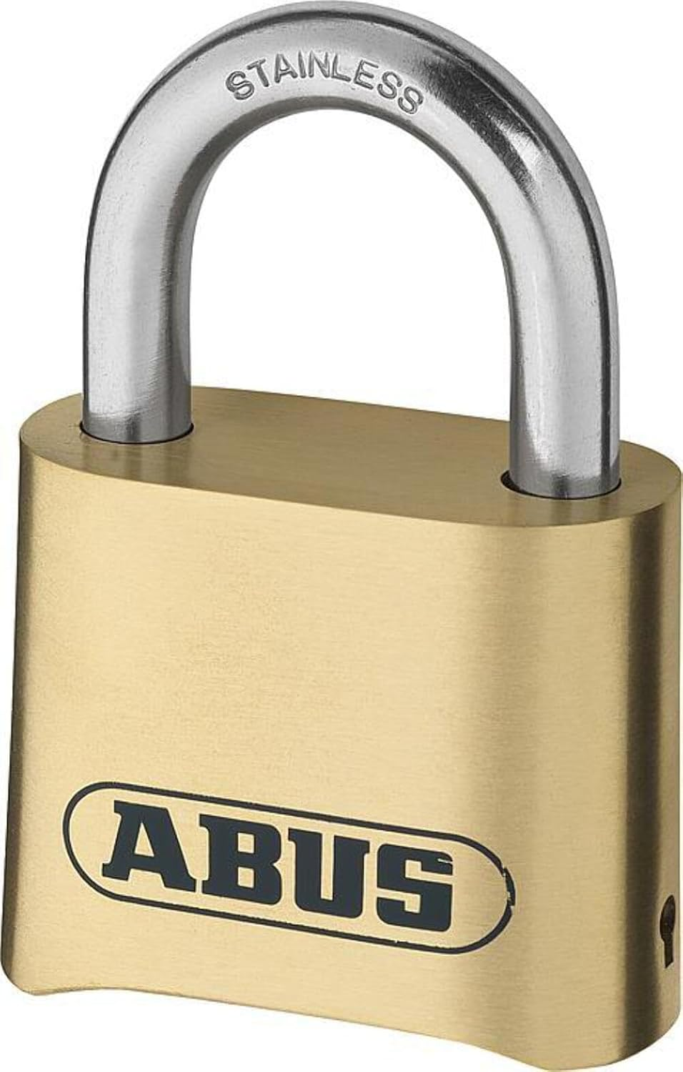 ABUS Combination Lock 180IB/50 - Brass Padlock - Weatherproof - with Individually Adjustable Number Code - ABUS Security Level 5 - Brass Colours image number 1