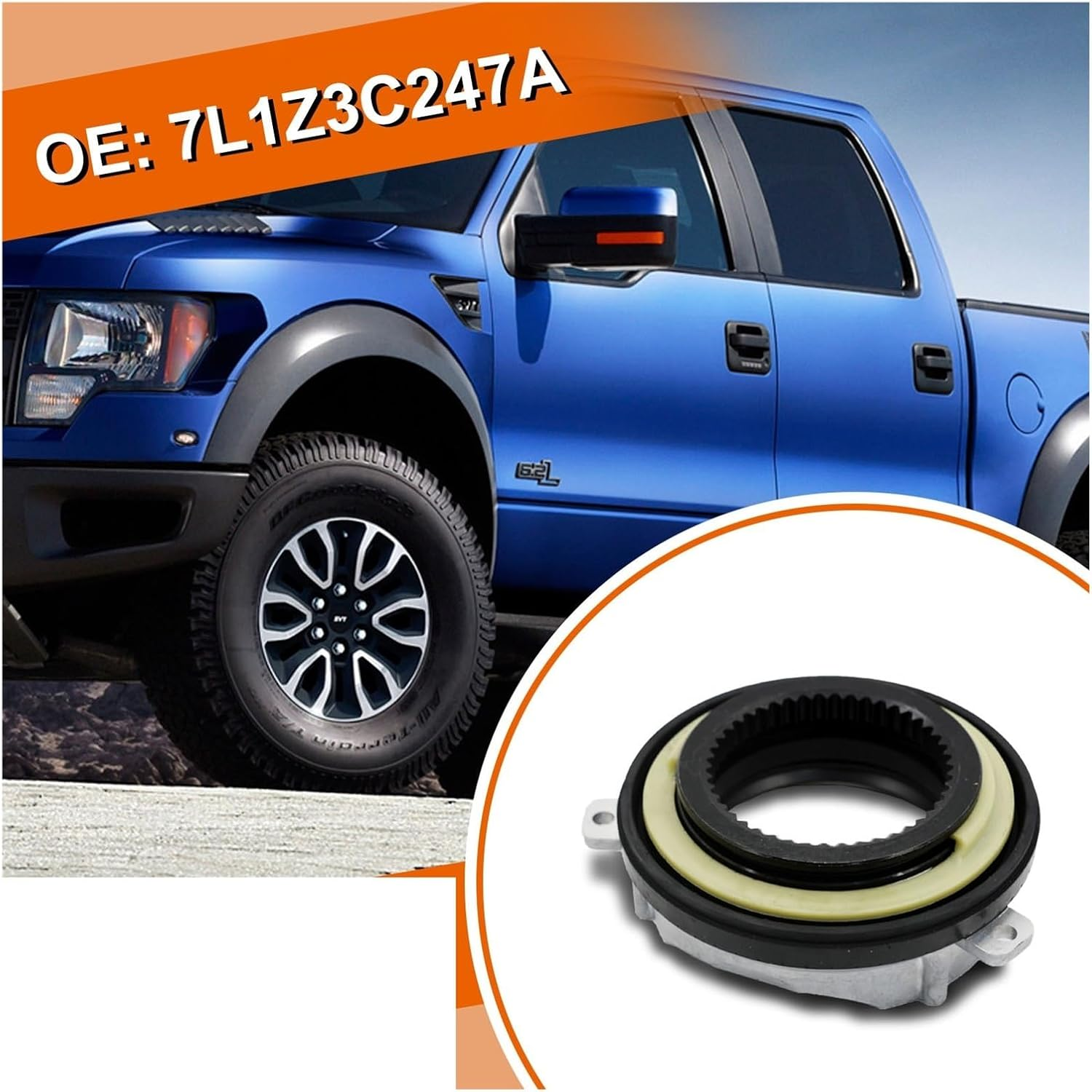 VMDWAQ Fit for Ford F150 2004-2015 IWE 4X4 7L1Z3C247A Front Wheel Lock Actuator Wheel Lock Actuator 7L1Z3C247A image number 2