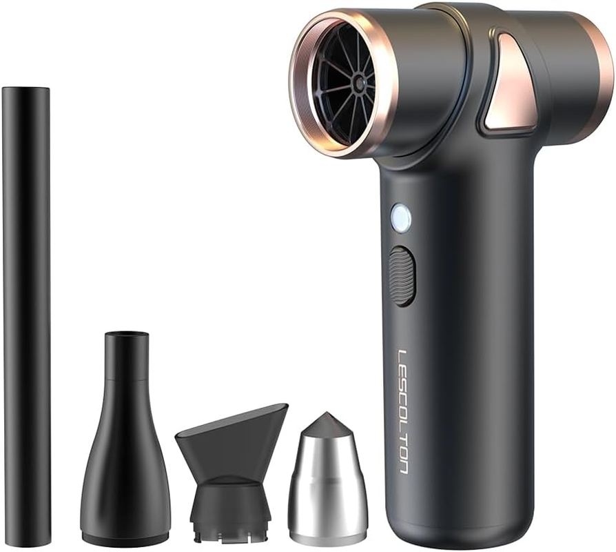 Compressed Air Duster, Powerful 80000RPM Cordless Air Duster, Portable Rechargeable Air Blower, Reusable No Canned Air Dusters, 3-Gear Electric Compressed Air with Light, Keyboard Cleaner for Office image number 6