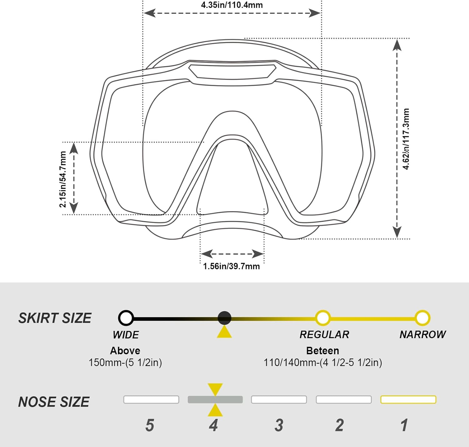 EMSINA E8 Freedom HD Dry Snorkel Set,Panoramic Wide View,Anti-Fog Scuba Diving Mask,Professional Snorkeling Gear - Pinkblack image number 6