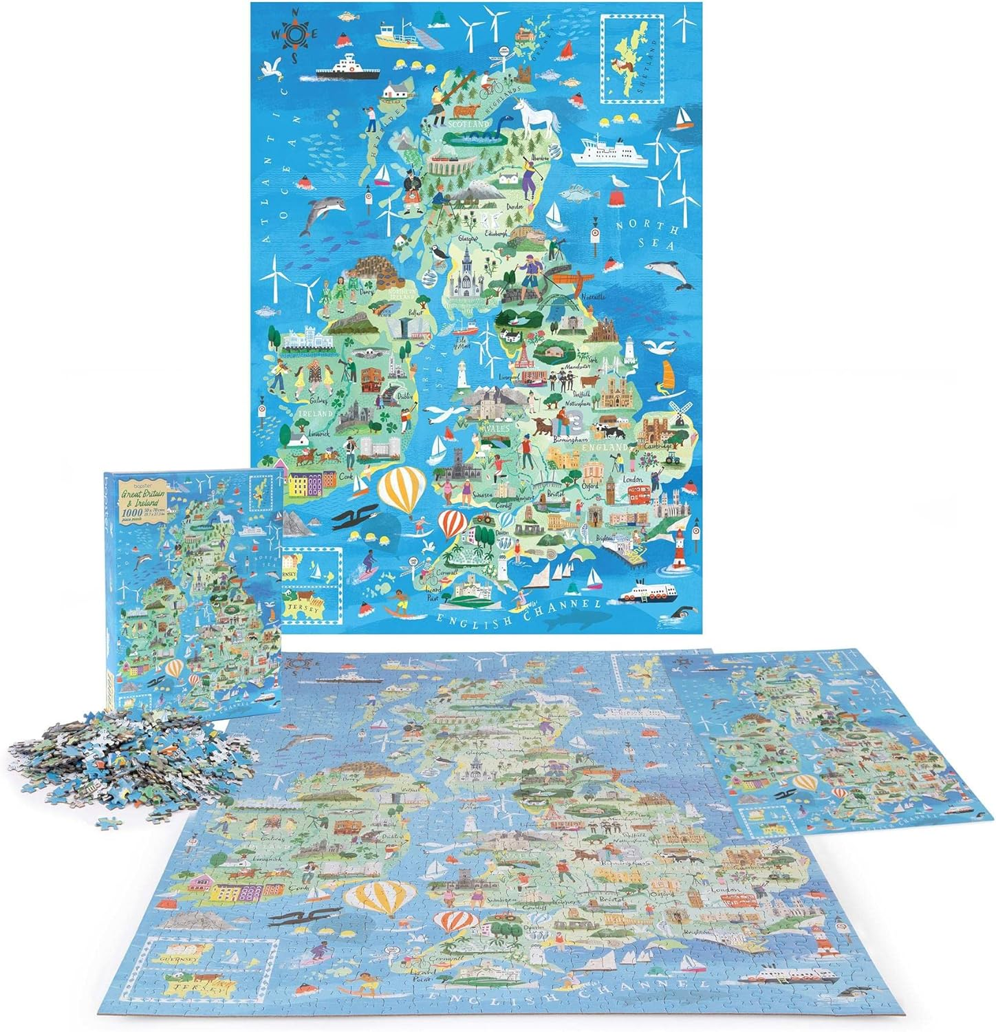 BOPSTER Great Britain Ireland Jigsaw PUZ image number 2