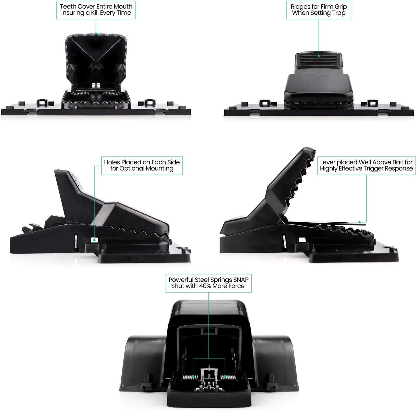Exuby Pet-Safe & Child-Safe Rat Traps W/Tunnel Design (1-Pack) &ndash; Dual Entry for Better Capture Rate - No Harmful Poison - Prevents Accidental Triggering - Avoid Finger Snapping - Setup in Seconds. image number 3
