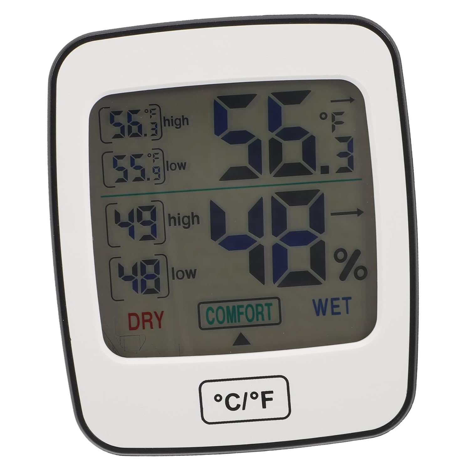 Gatuida Digital Thermohygrometer Indoor Temperature Humidity Gauge for Home Boys and Girls Nursery Large Display Screen image number 4