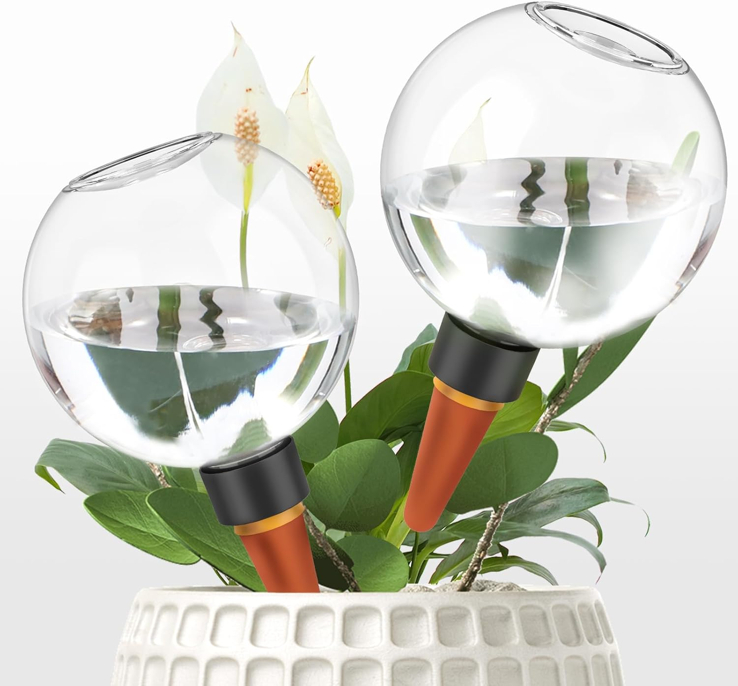 2Pcs Plants Watering Devices,Auto Plants Waterer,Self Watering Spikes,Automatic Watering Globes,500Ml Self Watering Planter Insert,Effortless Self Watering Bulbs for Plants image number 6