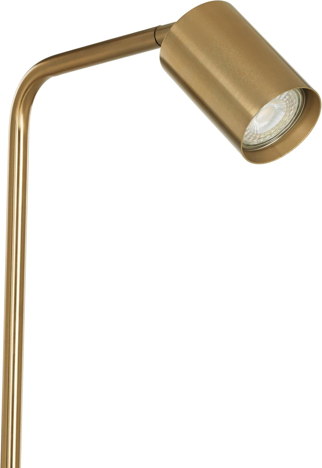 Eglo Rigomagno Floor Lamp, Living Room Light with Adjustable Spotlight, Brushed Brass Metal Floor Lamp, GU10 Socket Reading, 151 Cm image number 3