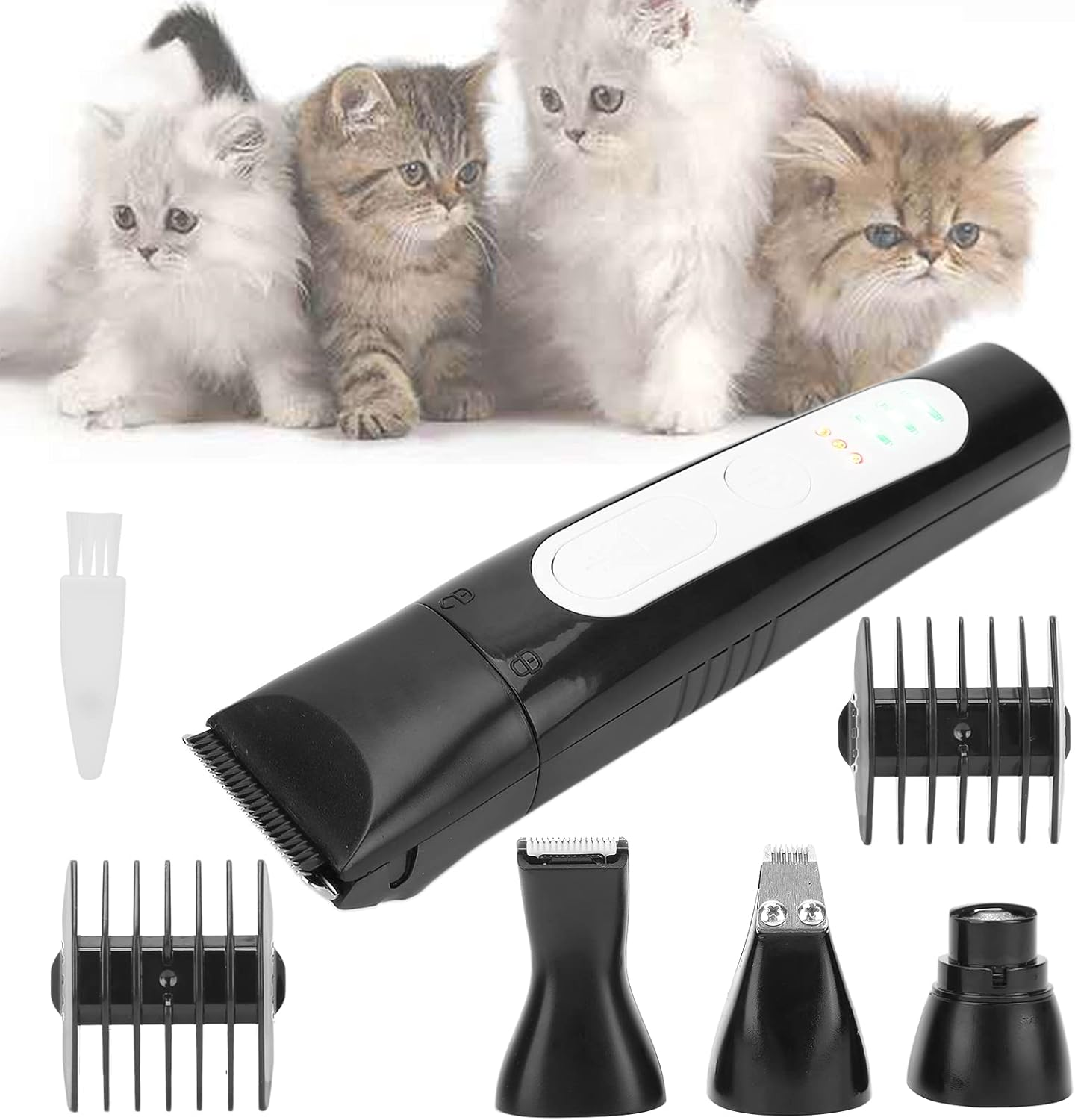 4-In-1 Rechargeable Dog Clippers with Electric Nail Grinder Quiet,Pet Grooming Experience Cordless Accurate for Home Grooming Enthusiasts, Designed for Dogs of Every Breed and Size image number 2