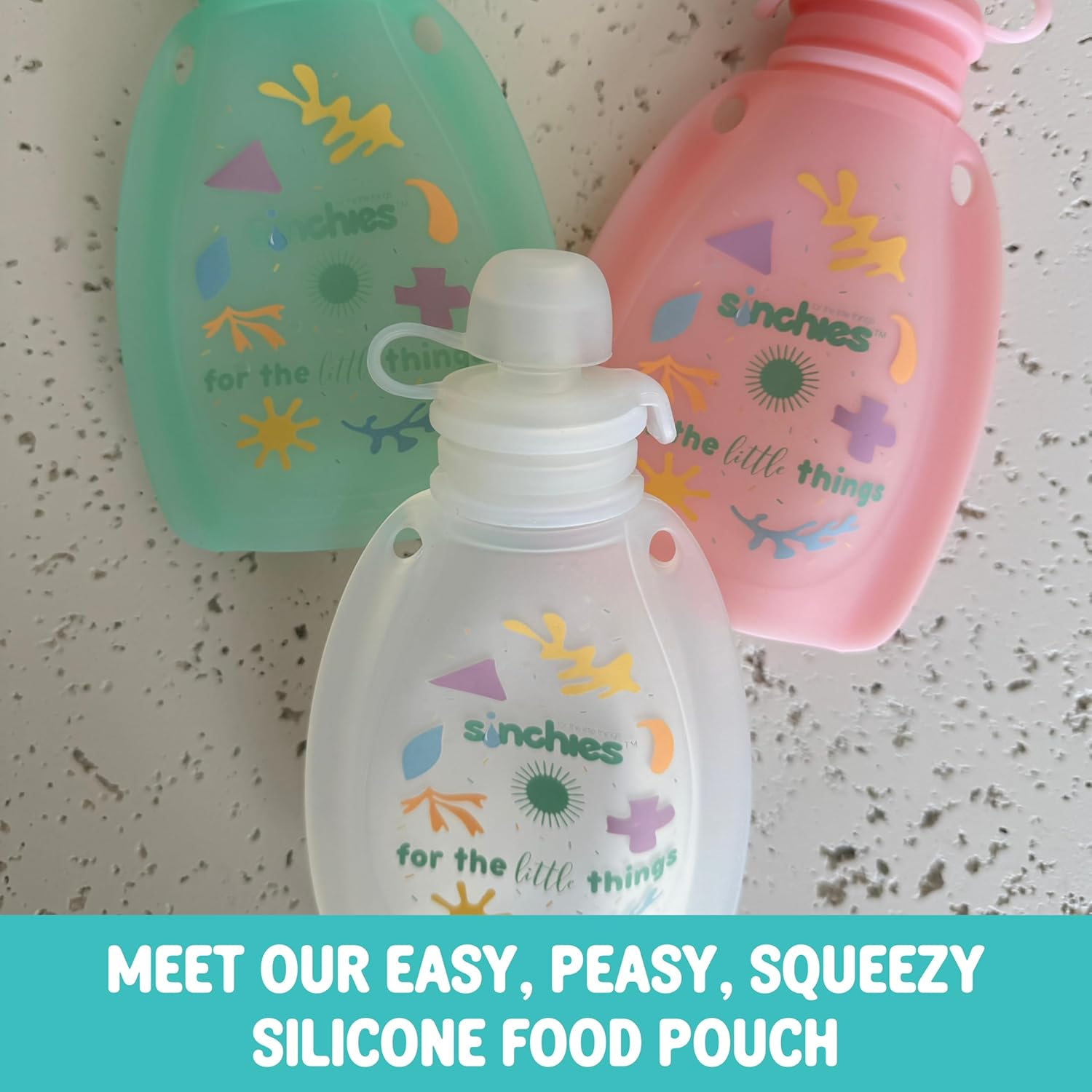 Silicone Reusable Yoghurt Pouches | 120 Ml X 2 Pack | Reusable Food Pouch for Lunchbox | 100% Food Grade Silicone | BPA, PVC & Phthalate Free | Freezer Safe | Easy Clean Food Pouches (White) image number 4