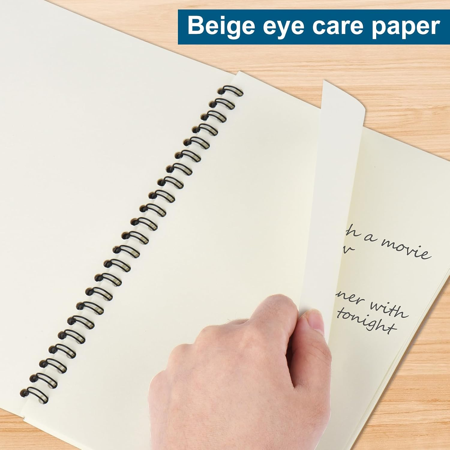 ZCZN 6 Pack A5 Blank Notebook, Spiral Notebook for School, Study, Office, 120 Pages/60 Sheets image number 3